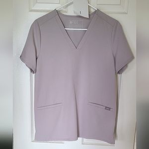 Women's FIGS scrub top Size small, light grey